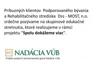 Spolu dokazeme viac Spolu dokazeme viac